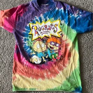RUGRATS GRAPHIC TIE DYE SHORT SLEEVE